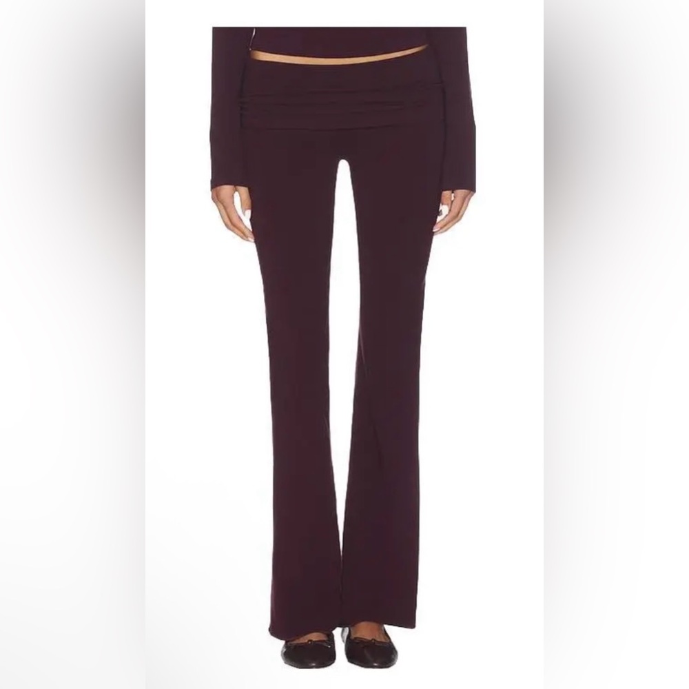 SKIMS Cotton Jersey Foldover Pant 2X Currant
